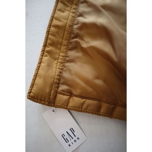 Gap 418456 Kids Sz XL (12) Honey Mustard Yellow ColdControl Quilted Puffer Vest - Picture 5 of 9